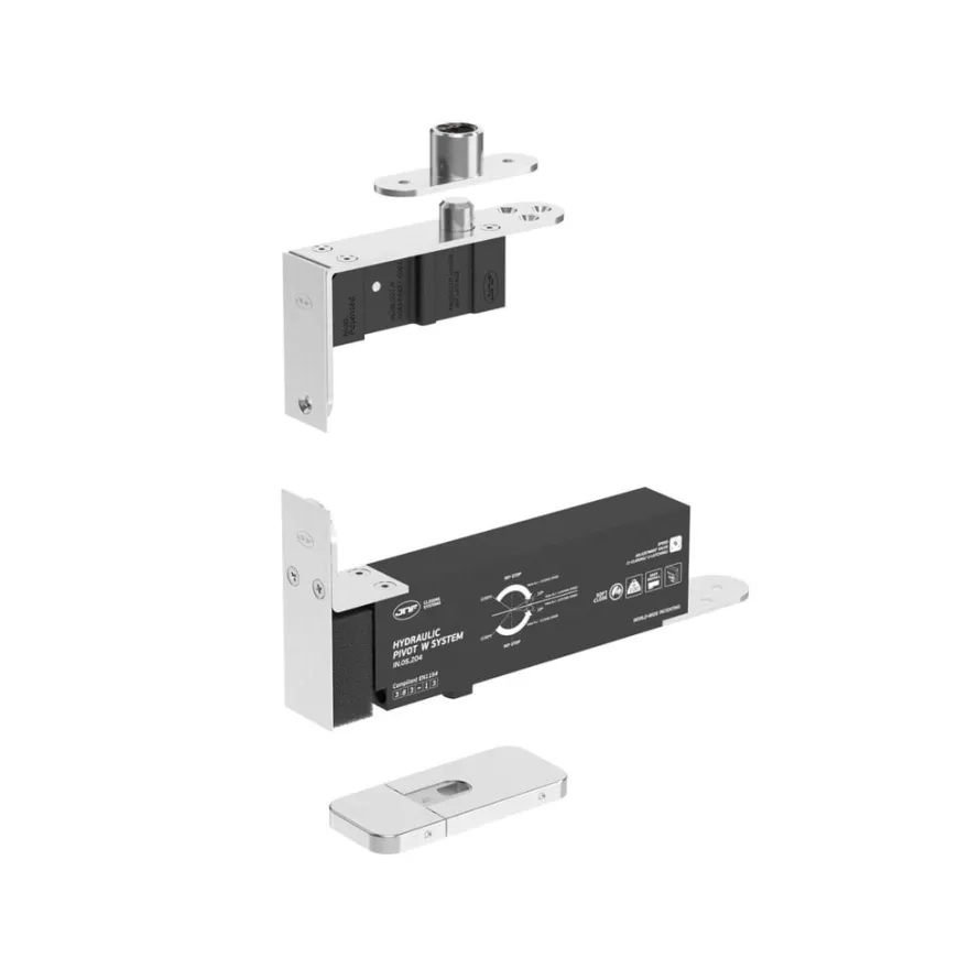 Bisagra pivotante hidraúlica JNF IN05204HO para puertas hasta 100 Kg.