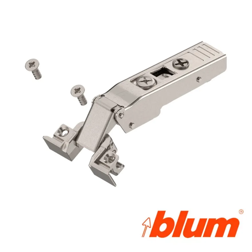 Bisagra Recta Blum Clip Top a 120º cierre estándar para marco Aluminio