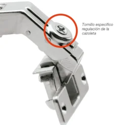 Bisagra Recta BLUM Clip Top de apertura estándar a 60º con cazoleta Ø35 mm para puertas plegables