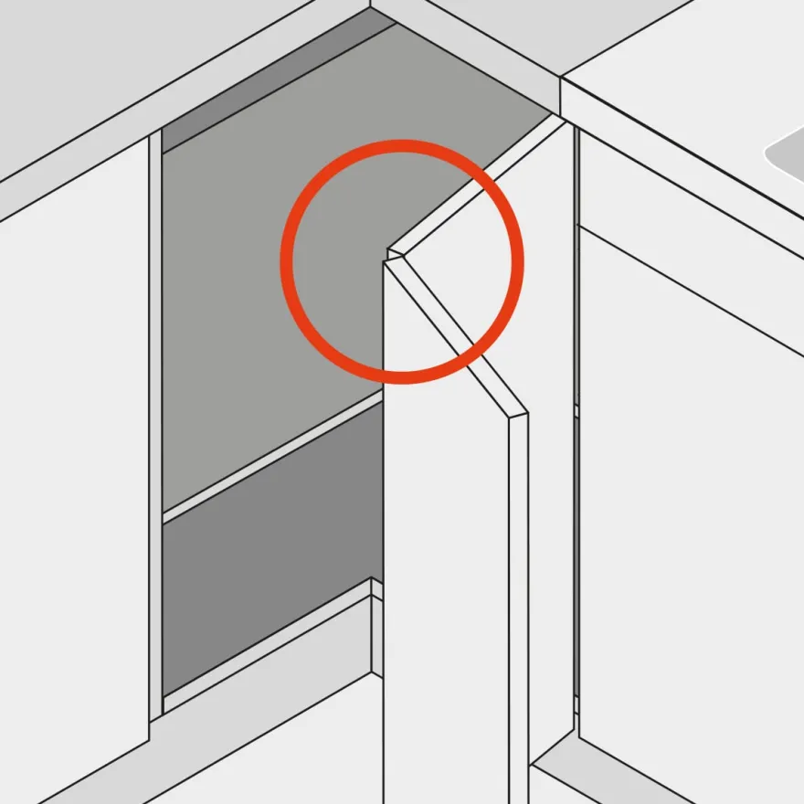 Bisagra Recta BLUM Clip Top de apertura estándar a 60º con cazoleta Ø35 mm para puertas plegables
