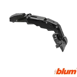 Bisagra recta Blum Clip Top Ø35 mm. a 155º para despenseros y montajes específicos. Cierre decelerante BLUMOTION.