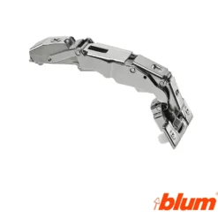 Bisagra recta Blum Clip Top Ø35 mm. a 155º para despenseros y montajes específicos. Cierre decelerante BLUMOTION.