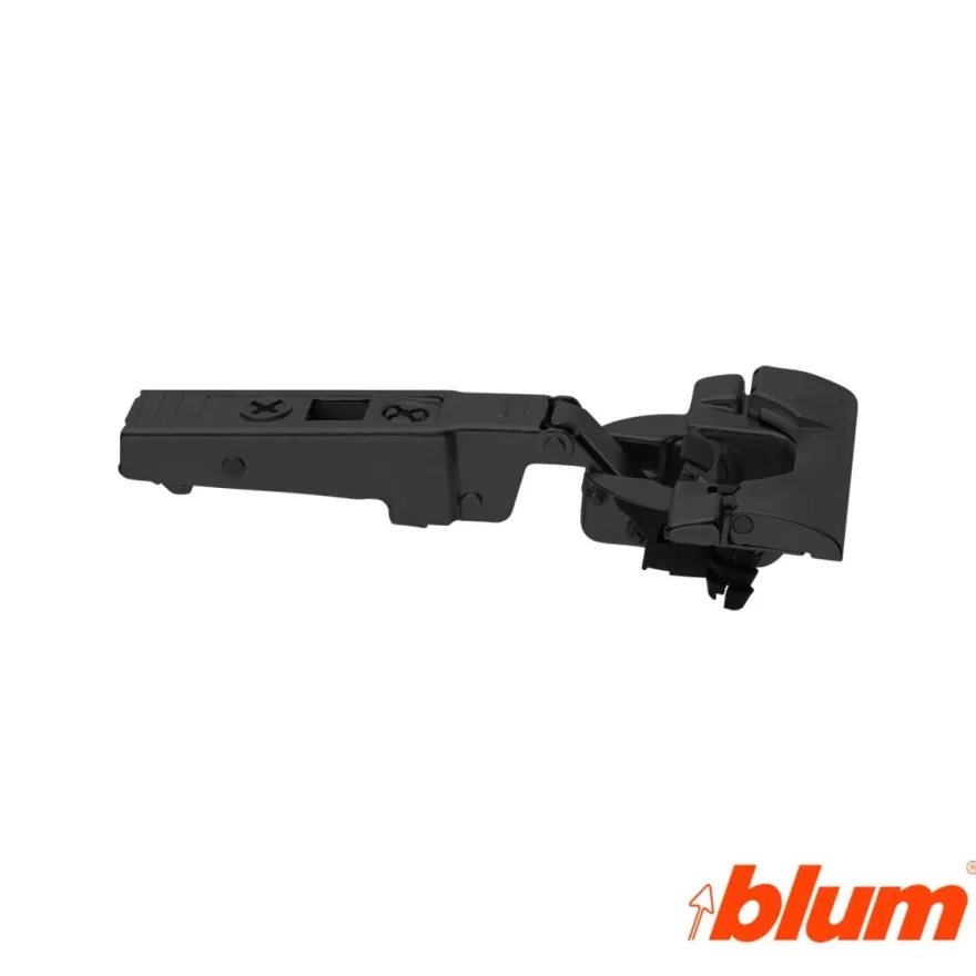 Bisagra recta Blum Clip Top Ø35 mm. Apertura 95º para molduras y grandes espesores. Cierre decelerante BLUMOTION