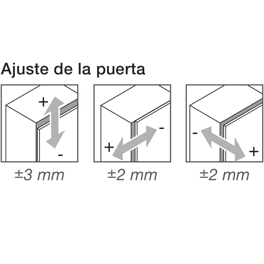 Bisagra recta Blum Clip Top Ø35 mm. Apertura 95º para molduras y grandes espesores. Cierre decelerante BLUMOTION