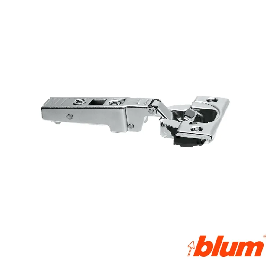 Bisagra recta Blum Clip Top Ø35 mm. Apertura 95º para molduras y grandes espesores. Cierre decelerante BLUMOTION