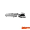 Bisagra recta Blum Clip Top Ø35 mm. de 95º para grandes espesores y molduras. Apertura Estándar.