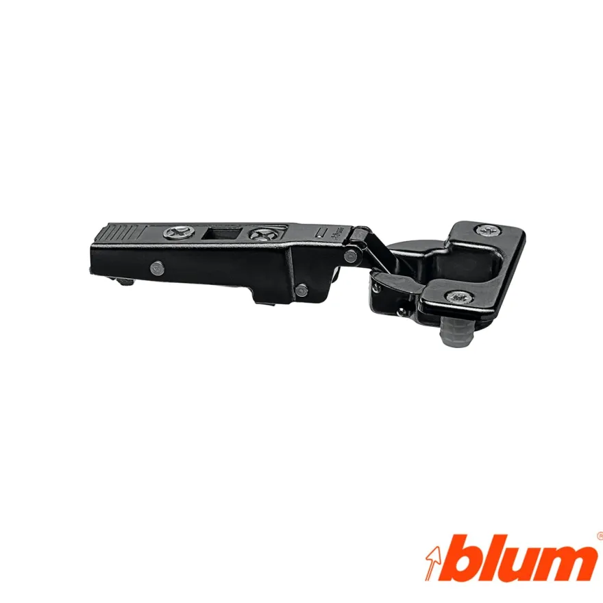 Bisagra recta Blum Clip Top Ø35 mm. a 95º para grandes espesores y molduras. Apertura por expulsión TIP-ON.