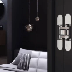Bisagras ATOMIKA SLIM K8060 - Con 7 pivotes regulables sobre 3 ejes de 60Kg. Apertura 180º