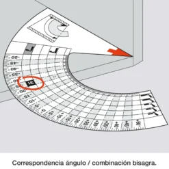 Bisagras Blum para montaje semicodo en ángulo positivo