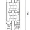 Bisagras KUBI-7 K-7200 con 7 pivotes regulable sobre 3 ejes de 200Kg. Apertura 180º