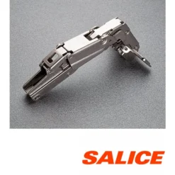 Bisagras Recta SALICE Push serie 200 de Ø35mm. y apertura 155º con sistema de expulsion PUSH para puerta enrasada a costado. Especial fenólico.