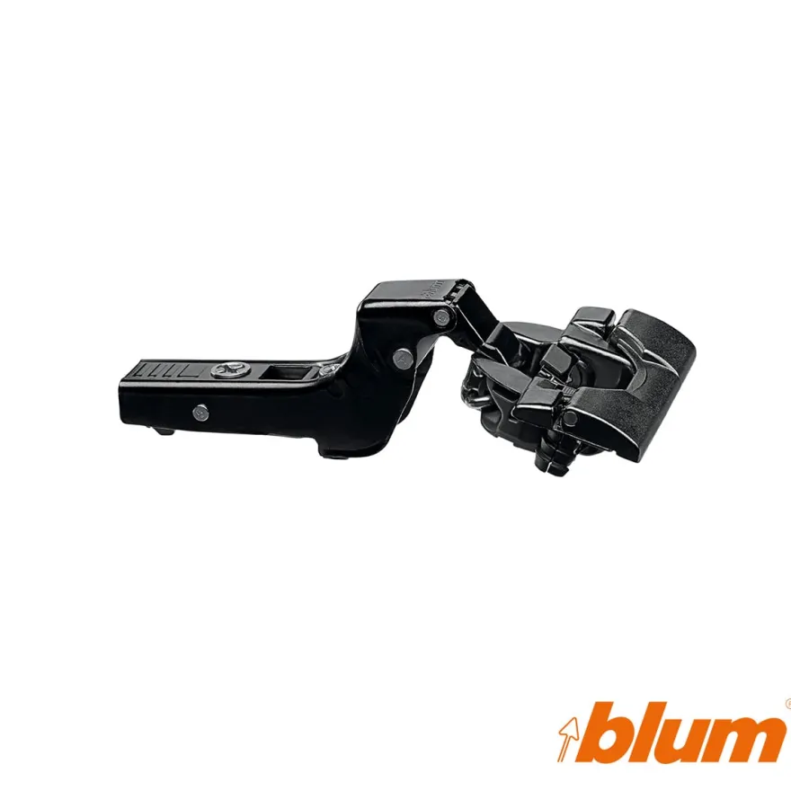 Bisagra superacodada Blum Clip Top Ø35 mm. Apertura 110º para costados de 16 mm. Cierre decelerante BLUMOTION.