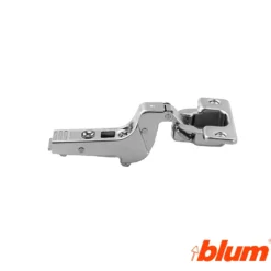Bisagra superacodada Blum Clip Top Ø35 mm. a 95º para grandes espesores y molduras. Apertura por expulsión TIP-ON.