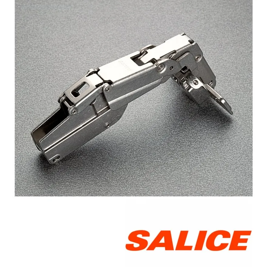 Bisagra Superacodada SALICE serie 200 de Ø35 mm. y pertura 155º con cierre decelerante Silentia +