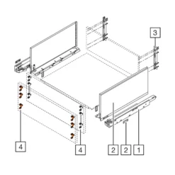 Blum cajones cocina Legrabox Pure altura F