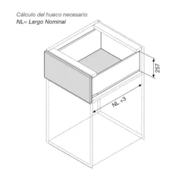Blum cajones cocina Legrabox Pure altura F