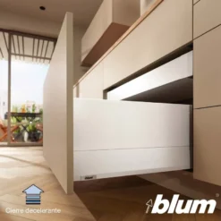 Blum MERIVOBOX – Lateral metálico M para cacerolero con boxcover h=248 mm.