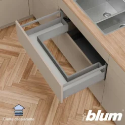 Blum MERIVOBOX – Perfiles metálicos para cajón bajo fregadero