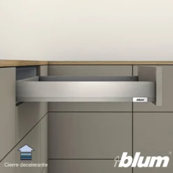 Blum MERIVOBOX - Perfiles metálicos N para cajones h=60,5 mm.