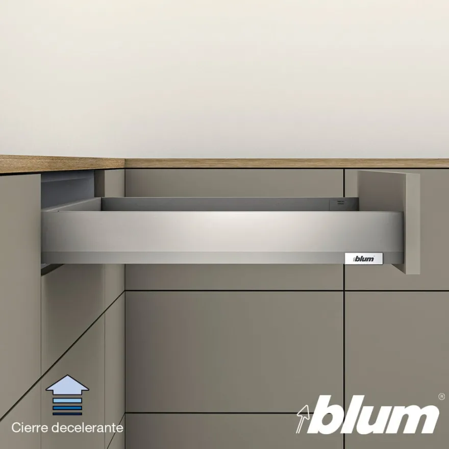 Blum MERIVOBOX - Perfiles metálicos N para cajones h=60,5 mm.