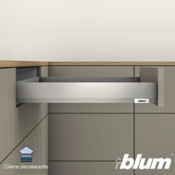 Blum MERIVOBOX - Perfiles metálicos N para cajones h=60,5 mm.