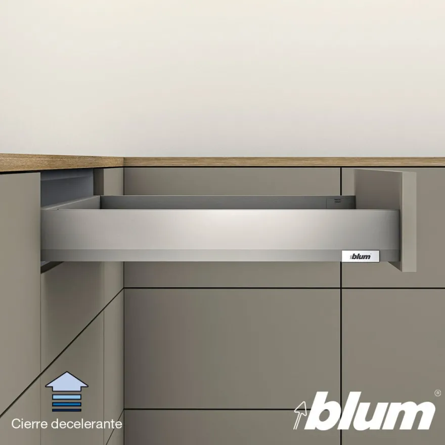 Blum MERIVOBOX - Perfiles metálicos N para cajones h=60,5 mm.