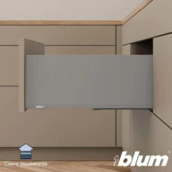 Blum MERIVOBOX – Perfil metálico E para cacerolero h=184 mm.
