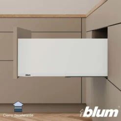 Blum MERIVOBOX – Perfil metálico E para cacerolero h=184 mm.