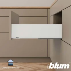 Blum MERIVOBOX – Perfil metálico K para cajones h=121 mm.