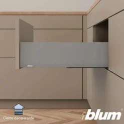 Blum MERIVOBOX – Perfil metálico K para cajones h=121 mm.