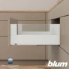 Blum MERIVOBOX – Perfil metálico M para cacerolero con vidrio lateral h=184 mm.