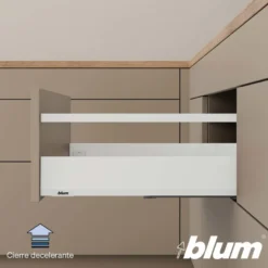 Blum MERIVOBOX – Perfil metálico M para cacerolero con varilla lateral h=184 mm.