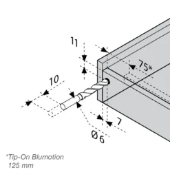 BLUM MOVENTO - Guías de extracción total con apertura por expulsión para cajones de madera