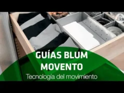 Blum MOVENTO - Guías de extracción total para cajones de madera con cierre amortiguado BLUMOTION