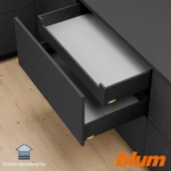 BLUM MYLEGRABOX – Perfil metálico K para cajón interior h=128,5