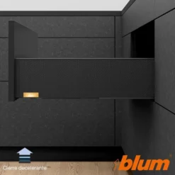 BLUM MYLEGRABOX – Perfil metálico K para cajones h=128,5