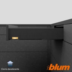 BLUM MYLEGRABOX – Perfil metálico M para cajones h=90,5