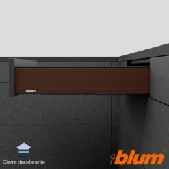 BLUM MYLEGRABOX – Perfil metálico M para cajones h=90,5