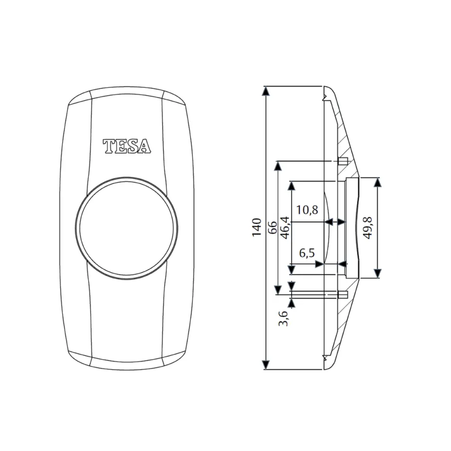 Bocallave de seguridad TESA EMB855