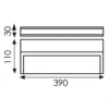 BORA - Aplique Rectangular con led incluido