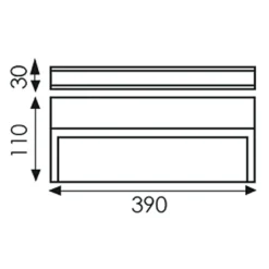 BORA - Aplique Rectangular con led incluido