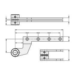 Brazo para puertas de galce DORMA