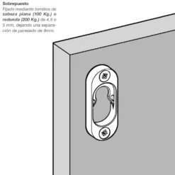 BUTTON-FIX - Costados hasta 100 Kg aprox.