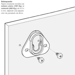BUTTON-FIX - Estándar hasta 200 Kg aprox.