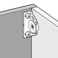 BUTTON-FIX - Ángulo 90º hasta 80 Kg aprox. 