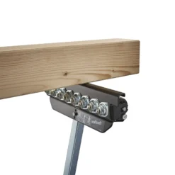 Caballete plegable de apoyo con rodillo