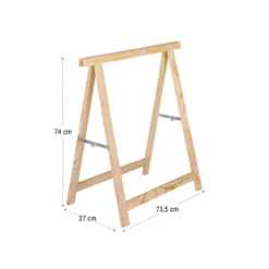 Caballete plegable de madera