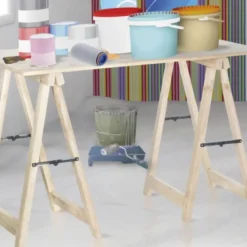 Caballete plegable de madera