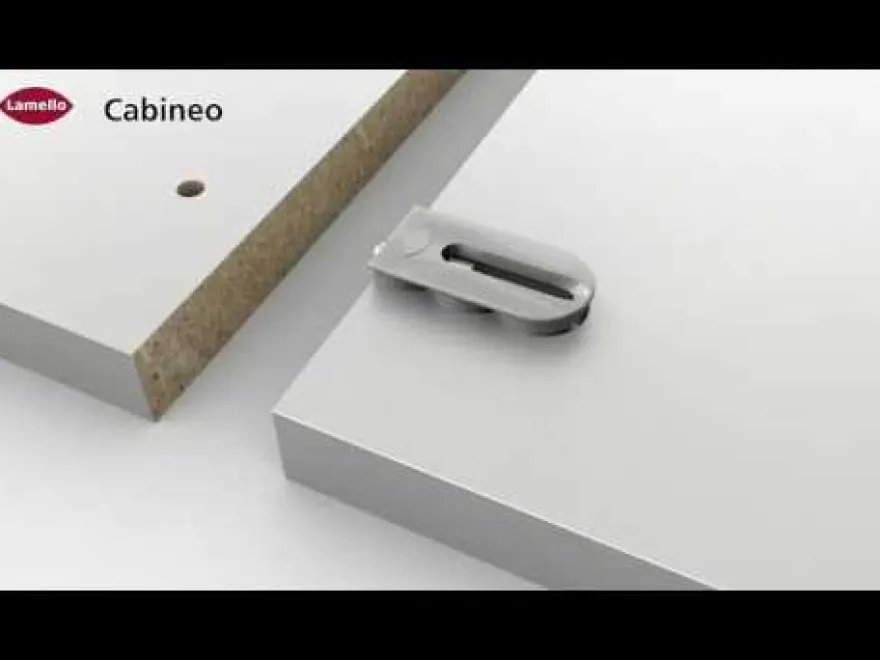 CABINEO 8 - Ensamble de conexión entre tableros Lamello