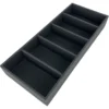Caja de cuero con compartimentos para organización ANTRACITA